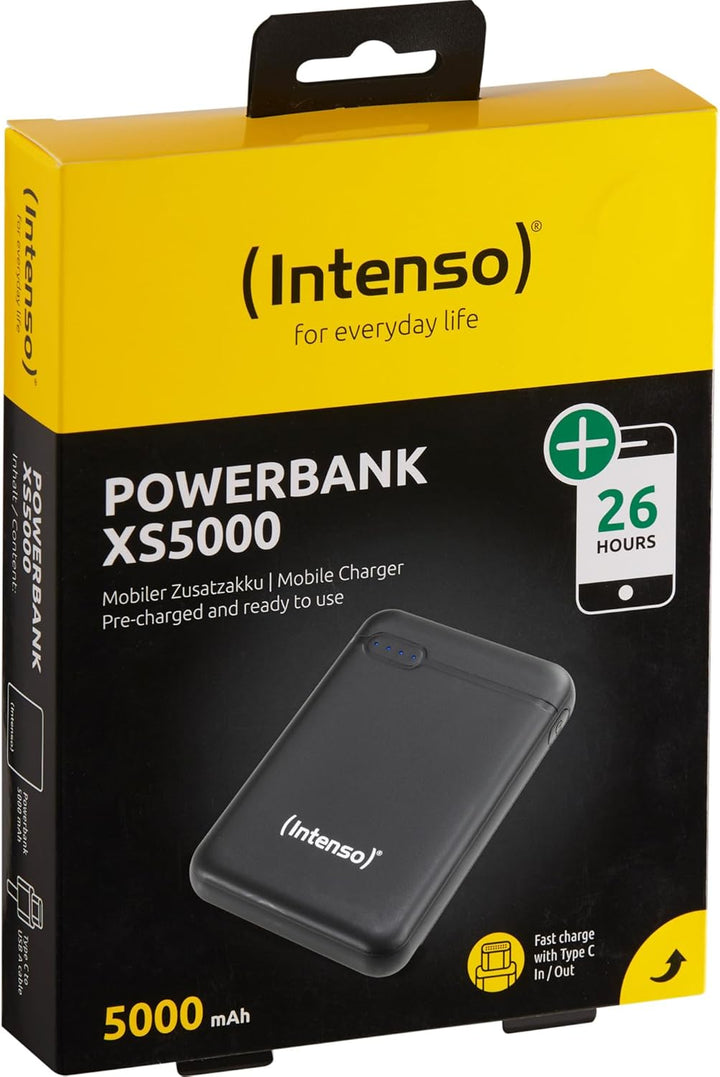 Intenso Powerbank XS 5000, externes Ladegerät (5000mAh, geeignet für Smartphone/Tablet PC/MP3 Player
