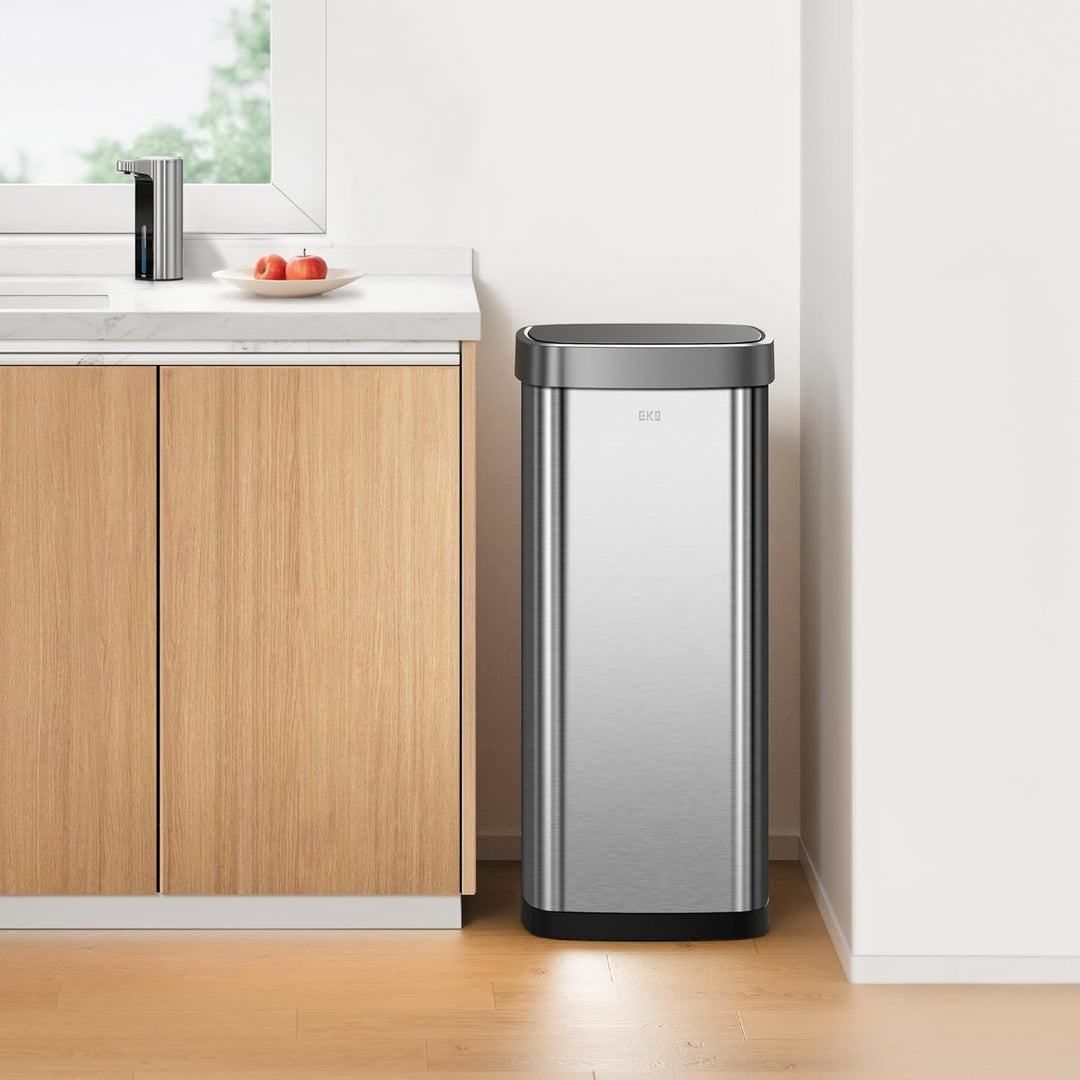 EKO EcoSmart 80L Sensor Mülleimer, grosser hoher automatischer Abfalleimer, Soft-Close Deckel, finge