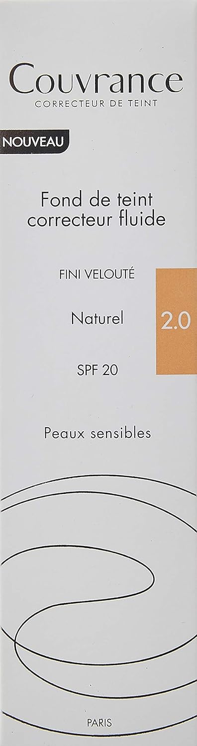 Avène Fluid Foundation Corrector SPF20, 30 ml 30 ml (1er Pack) No Color, 30 ml (1er Pack) No Color