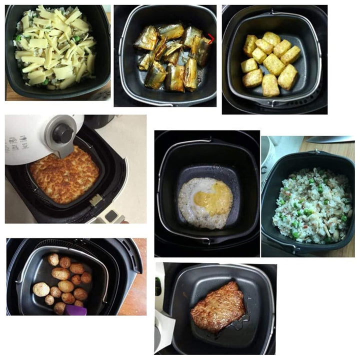 Form Für Heissluftfritteuse, Backform Kuchenform Airfryer zubehör Kuchenpfanne Brotbackkorb Kuchenfa