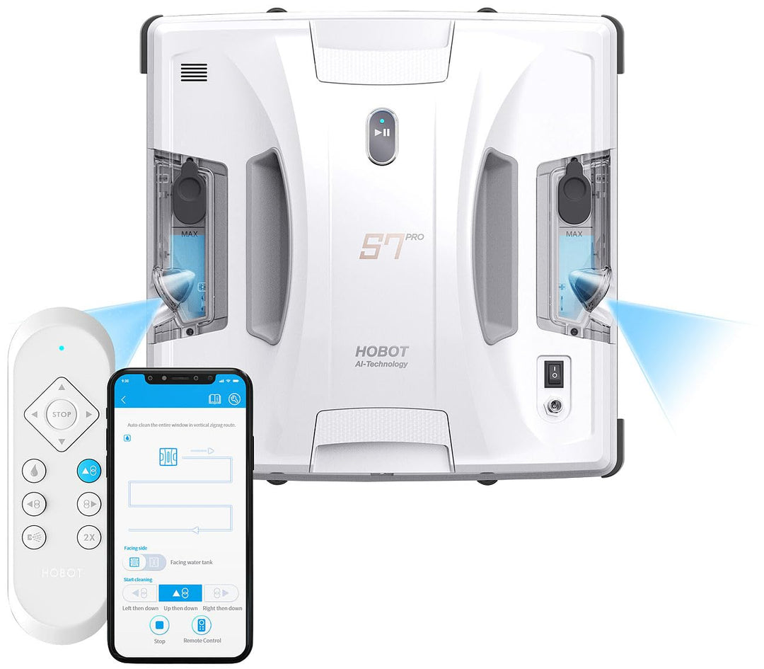 Fensterroboter: HOBOT S7 Pro Profi-Fensterputz-Roboter, Dual-Sprüher und -Wischer, App (Fensterputzr