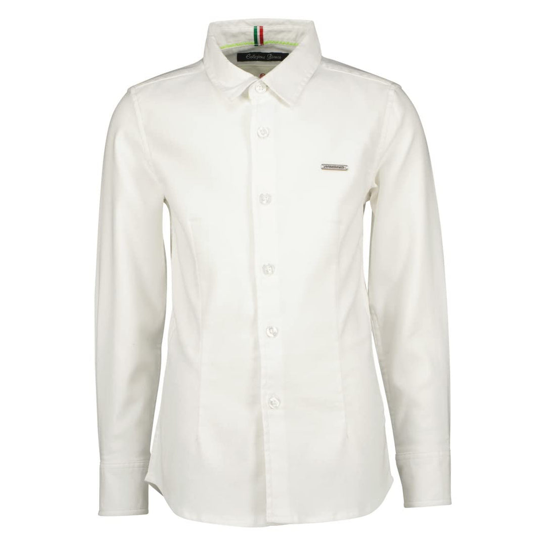 Vingino Jungen Las Shirt 128 Real White, 128 Real White