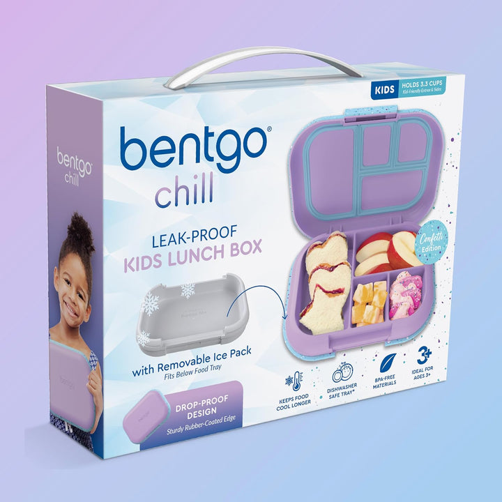Bentgo Kids Chill Auslaufsichere Lunchbox - Inklusive wiederverwendbarem Eisbeutel hält Lebensmittel