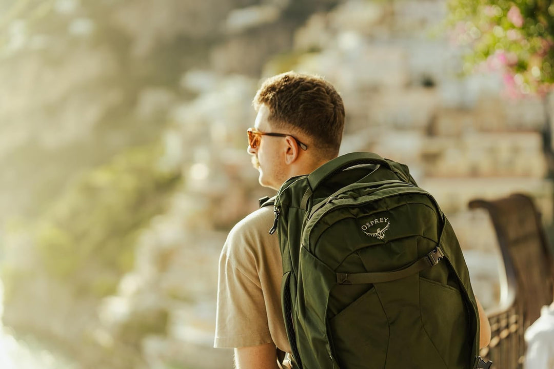 Osprey Farpoint Men's Travel Backpack O/S - Fassungsvermögen 40L Gopher Green, O/S - Fassungsverm&#x