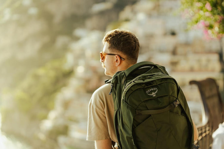 Osprey Farpoint Men's Travel Backpack O/S - Fassungsvermögen 40L Gopher Green, O/S - Fassungsverm&#x