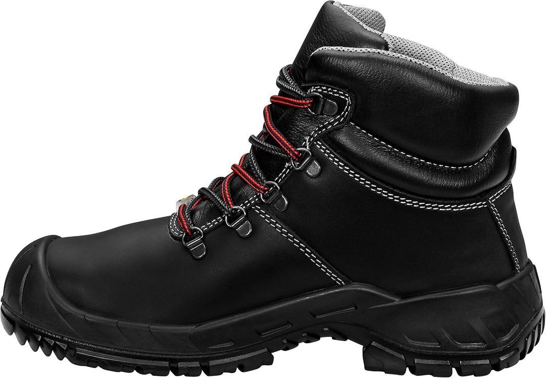 ELTEN Sicherheitsschuhe LAURENZO Rubber Mid ESD S3, Herren, Leder, Stahlkappe, leicht, robust, Schwa