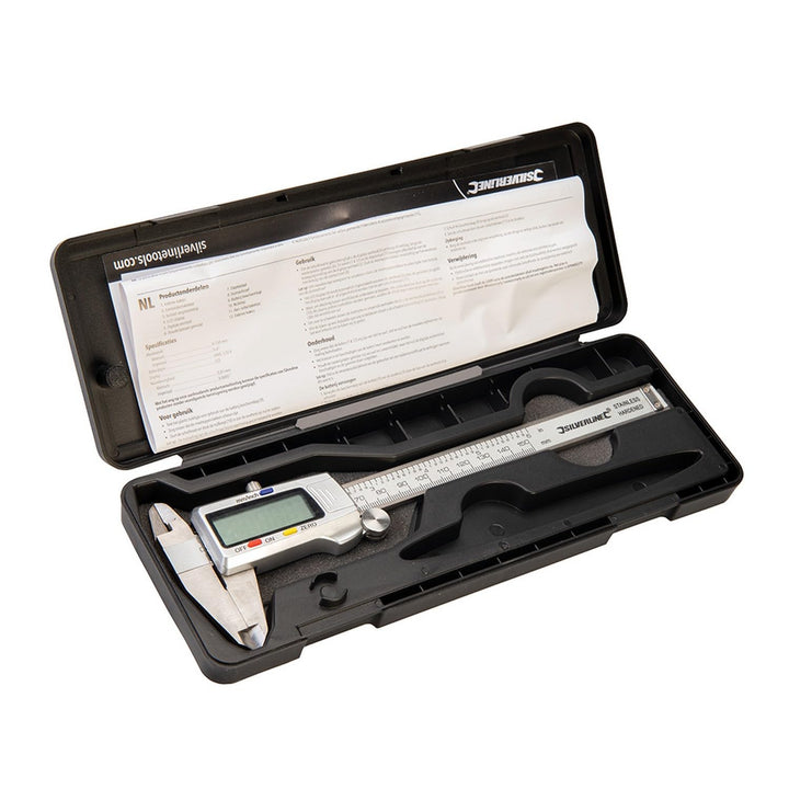 Silverline 380244 Digitalmessschieber 150 mm, 150 mm