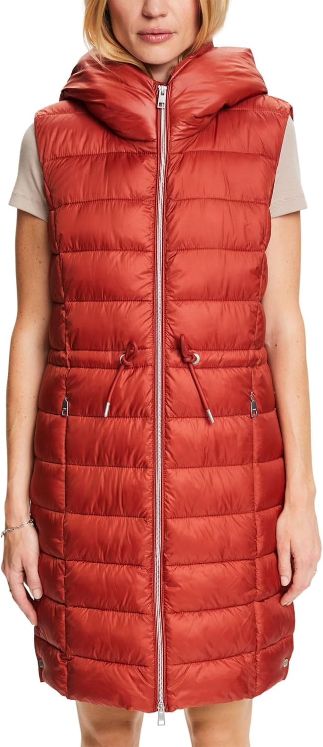 ESPRIT Damen Weste XS 220/RUST BROWN, XS 220/RUST BROWN