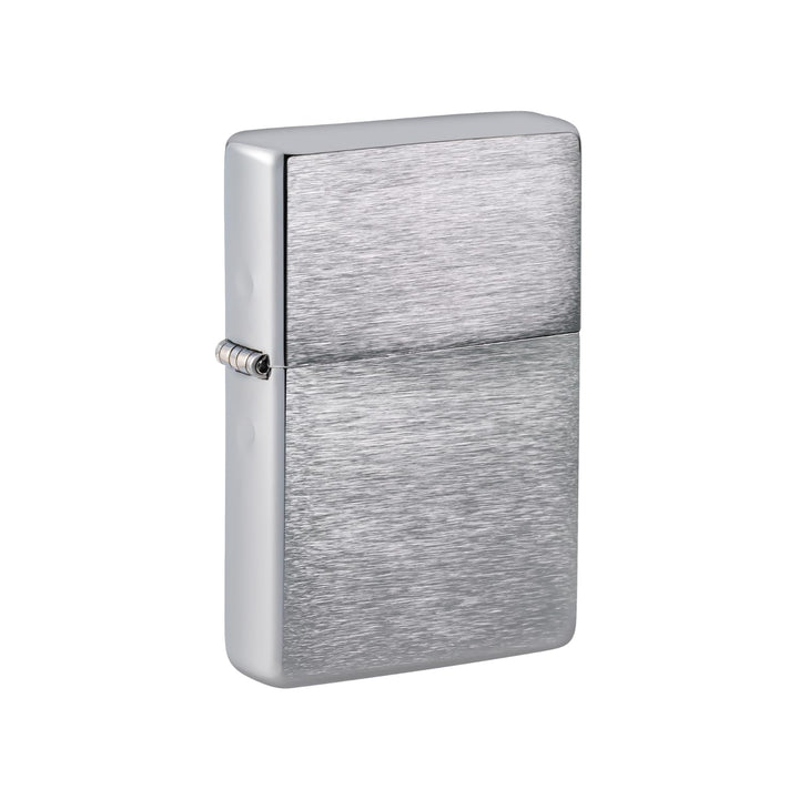 Zippo Vintage gebürstetes Chrom ohne Schlitze – 230.25, Gebürstetes Chrom
