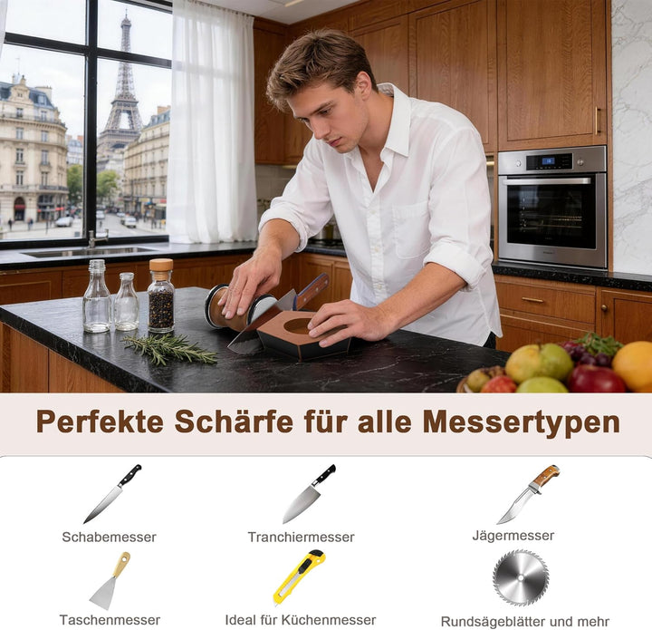 Messerschärfer Profi Mit 12°/15°/17°/19°/22° SchäRfwinkel, Messerschleifer, Knife Sharpener, Schleif