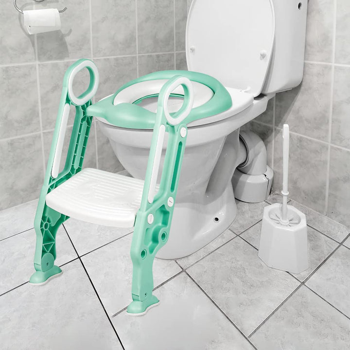 Töpfchentrainer Kinder-Töpfchen Toilettensitz Trainer Sitz für Kinder Toiletten Training mit Leiter/