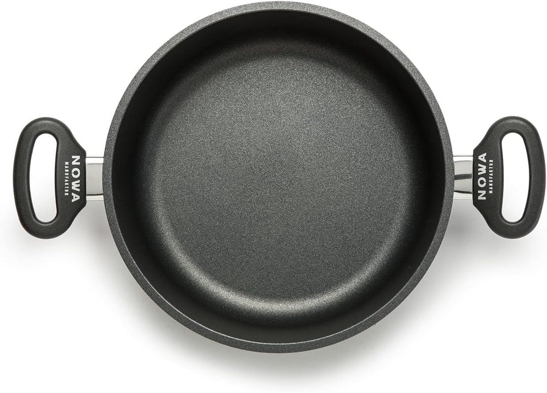 Aluguss Schmortopf, Innenhöhe von 7 cm, backofenfest bis 280 °C, Antihaft beschichtet, Induktion, Ma