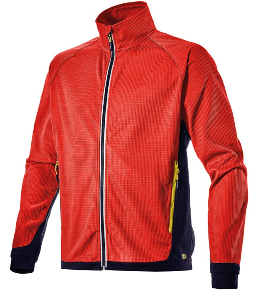 Diadora Sport Sweatshirt/Trekking Sweatshirt Trail, rot/schwarz, Grösse S