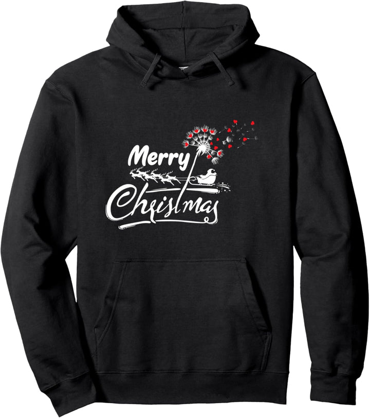 Weihnachtsschlitten Rentiere mit Pusteblume Pullover Hoodie