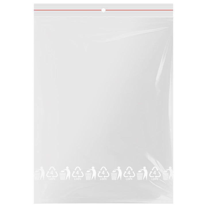 verpacking Druckverschlussbeutel 300 x 400 mm Transparent 50 mµ Polybeutel Zip-Beutel Wiederverschli