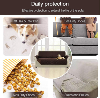 PETCUTE Sofaschoner 2 sitzer Couch überwurf couchbezug sofaüberzug Sofa Schutz Sofa Abdeckung 3 sitz