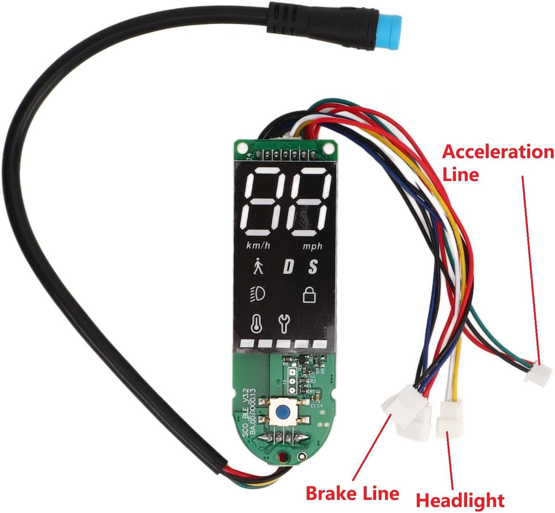 BuyWeek Elektroroller Dashboard für Xiaomi PRO 2, Elektroroller Armaturenbrett PCB Wasserdicht Bluet