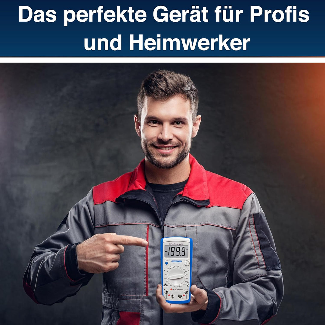 PeakTech Digital Kapazitätsmessgerät 20MF / Widerstandmessgerät 2000 Mohm/Durchgangsprüfer/DIODEN Te