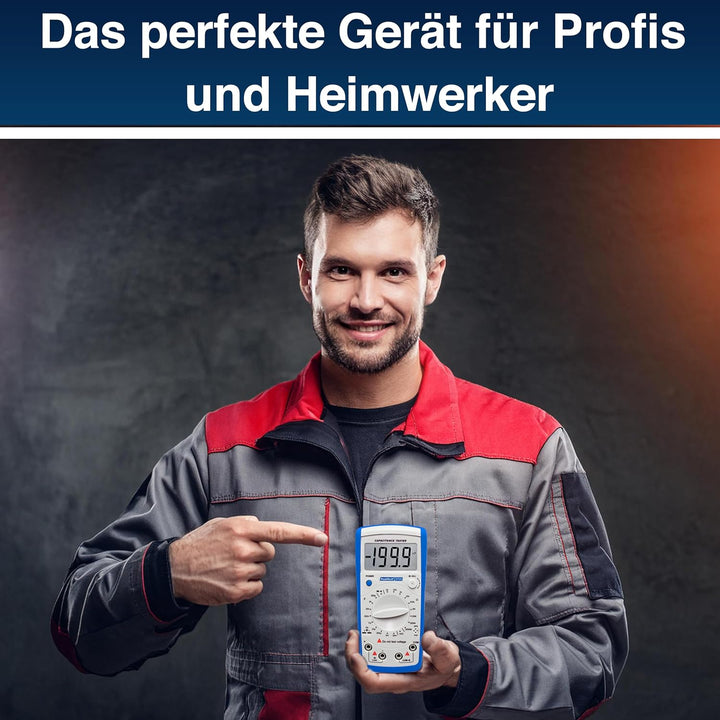 PeakTech Digital Kapazitätsmessgerät 20MF / Widerstandmessgerät 2000 Mohm/Durchgangsprüfer/DIODEN Te