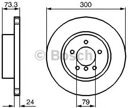 Bosch BD1084 Bremsscheiben - Vorderachse - ECE-R90 Zertifizierung - zwei Bremsscheiben pro Set