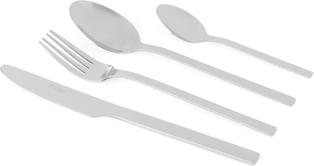 Russell Hobbs Besteckset 16-teilig, Edelstahl Besteck Set für 4 Personen, Vermont Besteckset Hochgla