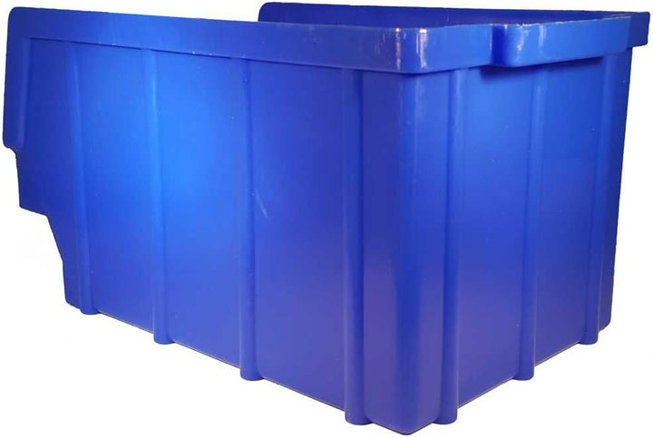 52 Stück Stapelboxen blau Gr.3 (145x248x127 mm) Kunststoff PP Sichtlagerkästen Stapelkästen ohne Auf