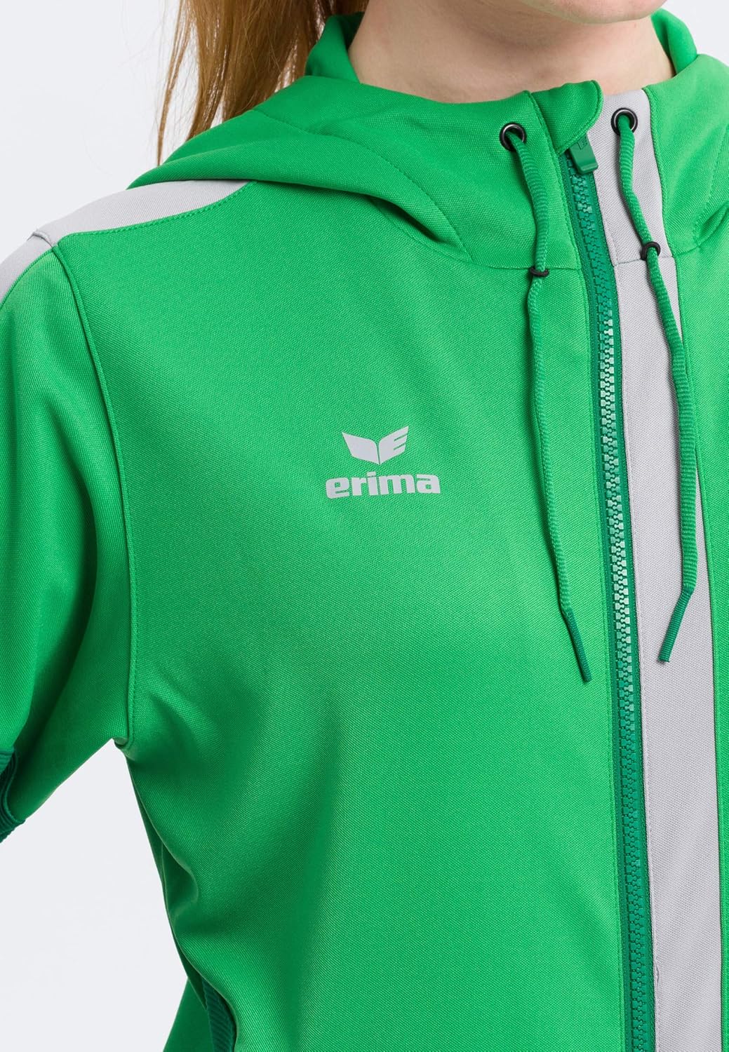 Erima Squad Präsentationsjacke Damen Damen 36 Fern Green/Smaragd/Silver Grey, 36 Fern Green/Smaragd/