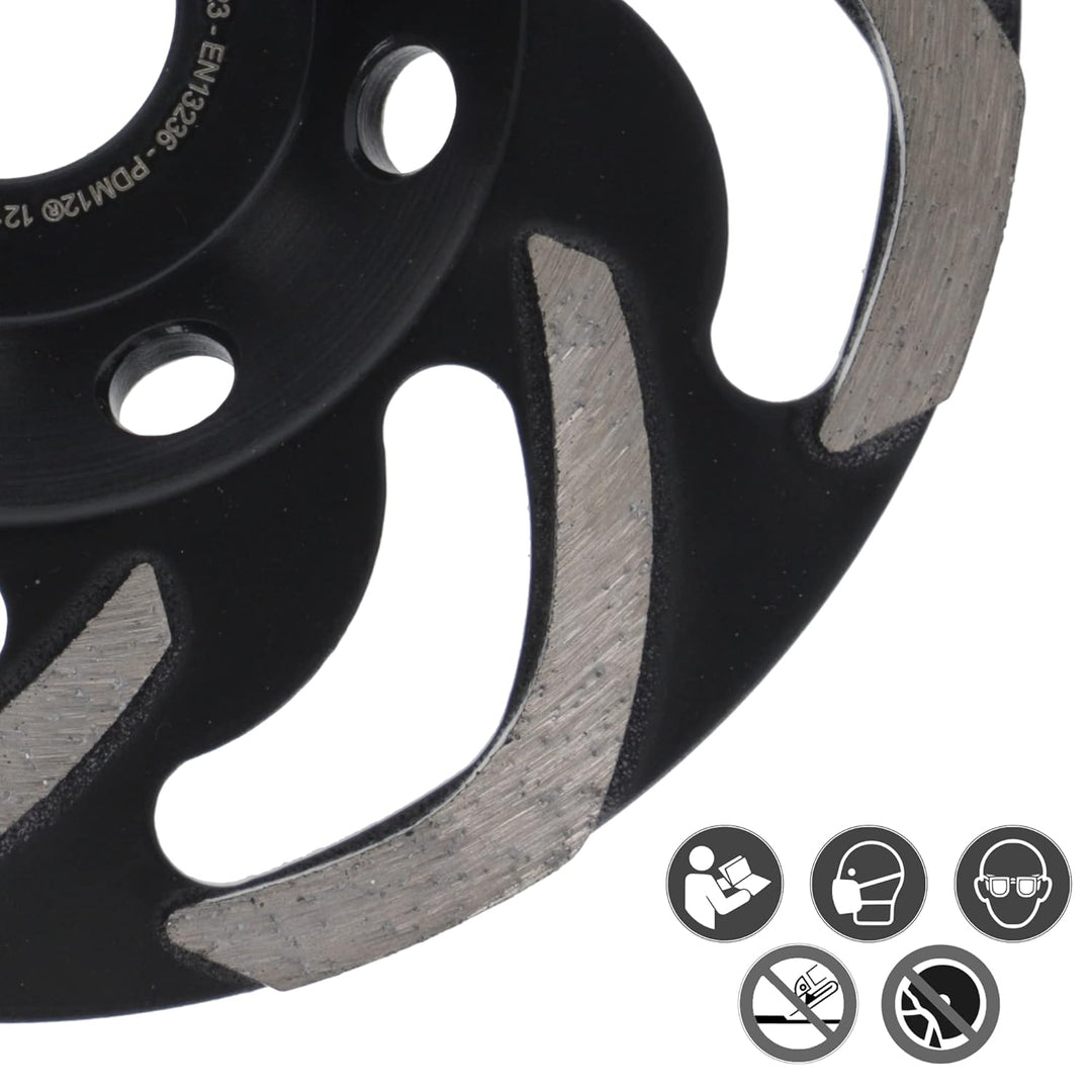 PRODIAMANT Diamant-Schleiftopf 125mm ST10 grobe Körnung für Flex Kleber, Fliesenkleber, Beton, Estri