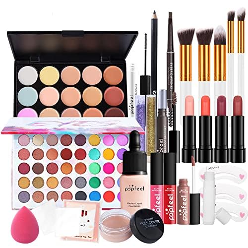 FantasyDay 5St Schmink Set Pflegeset Make-up Kit Kosmetik Set Weihnachten Makeup Schminkoffer Beauty