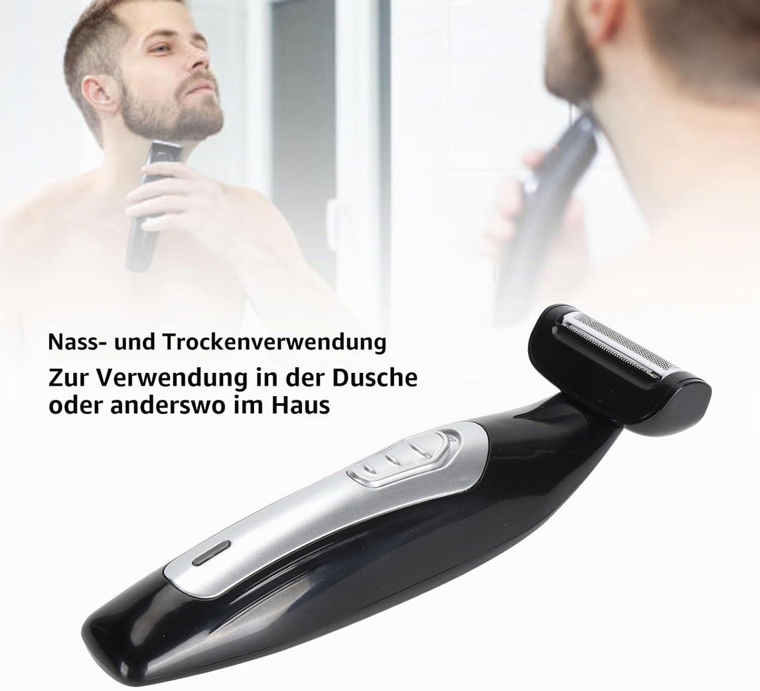 Rückentrimmer für Männer, Elektrischer Herren Rückenrasierer mit Abnehmbarem und Ausziehbarem Langen