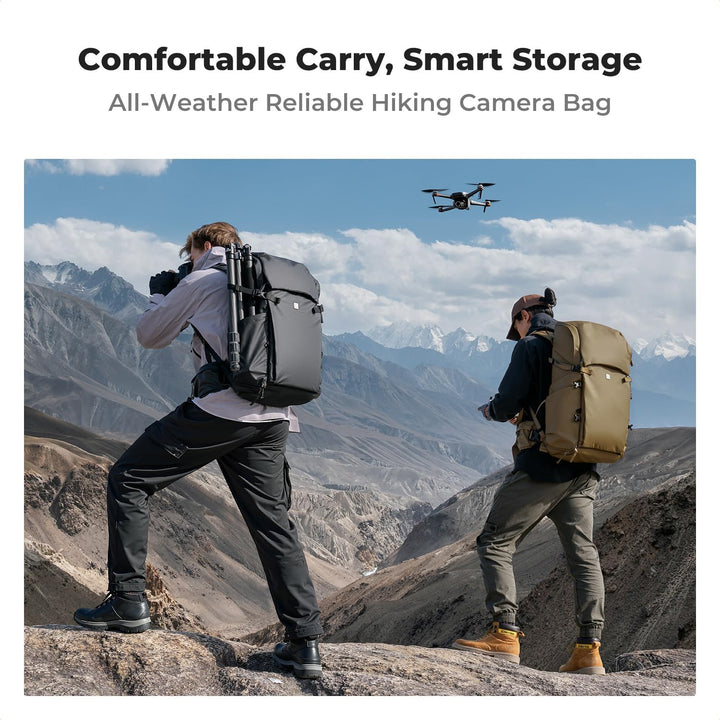 K&F CONCEPT Kamerarucksack 30L, Professionelle Grosse Fotorucksack, Camera Backpack Wasserdicht, Rei