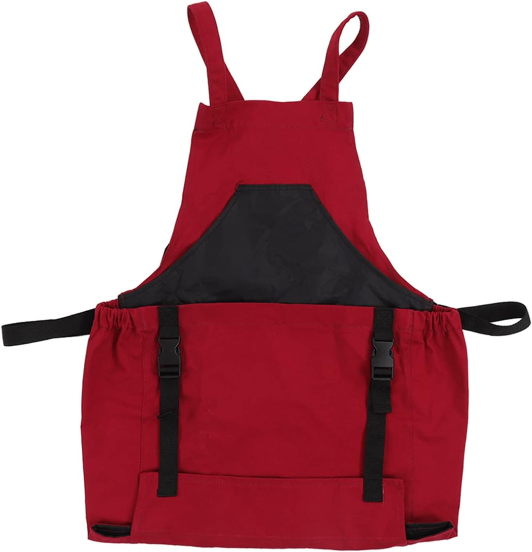 Gartenschürze, 210D PVC Stoffschürze mit Taschen, robuste Arbeitsschürze für Frauen und Männer, Gart