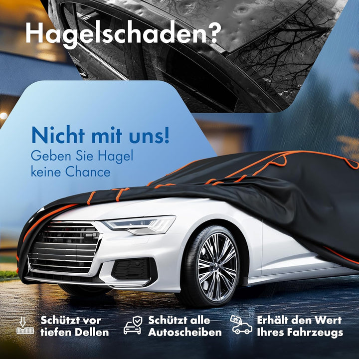 WALSER Hagelschutz Abdeckplane Auto, Hagelschutzplane TÜV geprüft*, Perma Protect Complete Autogarag