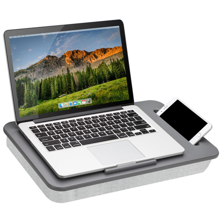 Lapgear Laptoptisch Sidekick mit Geräteleiste und Handyhalterung, passend für Laptops bis 15,6 Zoll,