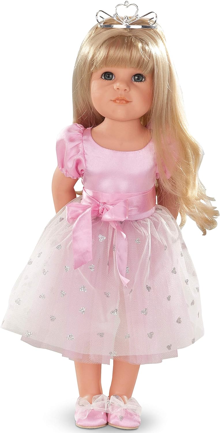 Götz 1359072 Hannah als Prinzessin Puppe - Princess - 50 cm grosse Stehpuppe mit blonden Langen Haar