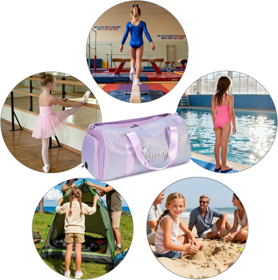 Sporttasche Mädchen Kindertaschen Kinder Reisetasche Mädchen Sports Duffel Schwimmtasche Klassische