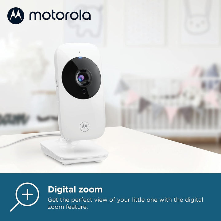 Motorola Nursery VM482 - Babyphone mit Kamera - 2.4 Zoll Farbdisplay - Infrarot Nachtsicht - Digital