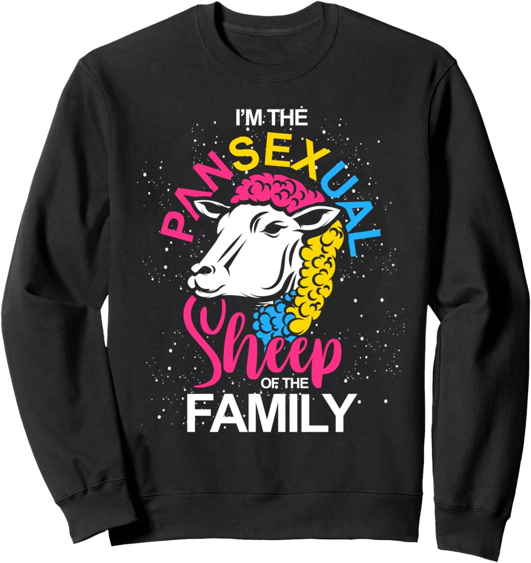 LGBTQ Pan Pride Schaf Queer Lustiges Geschenk Pansexuell Sweatshirt