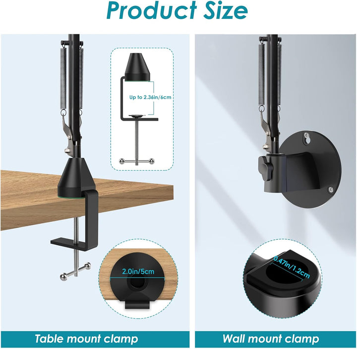 YOUSHARES Mikrofon Arm, Mikrofonarm HyperX QuadCast, Mikrofon Wandhalterung, Metall Tisch Mounting K