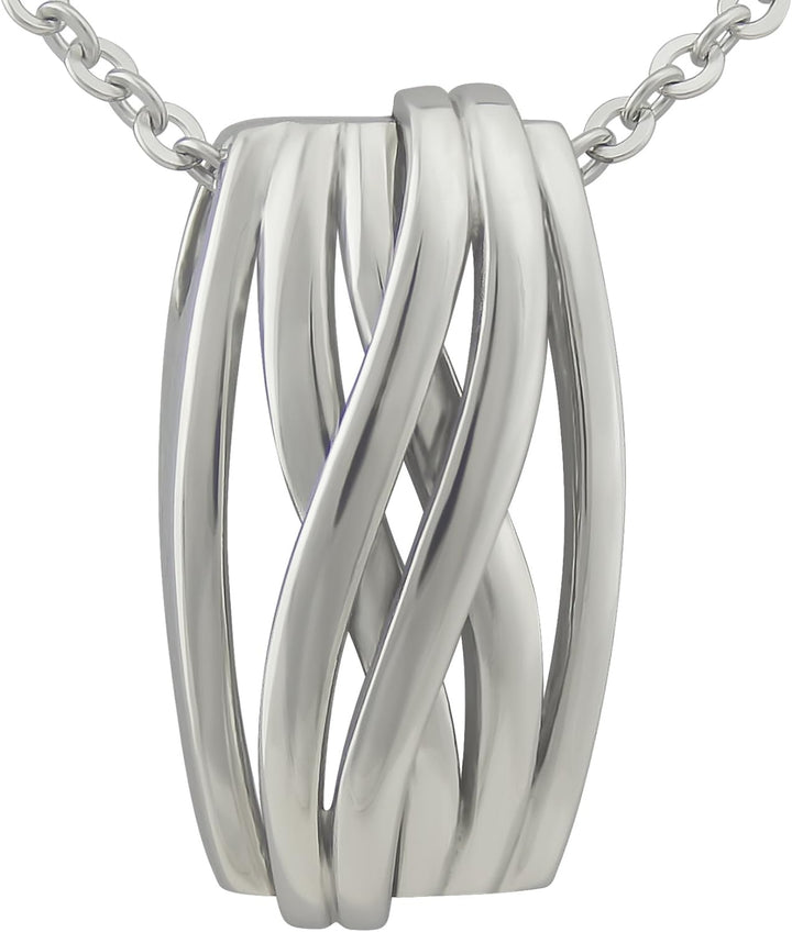 Hanessa Kette aus Edelstahl Damen-Schmuck Hals-Kette und Anhänger aus hochwertigem 316L Stahl " In S