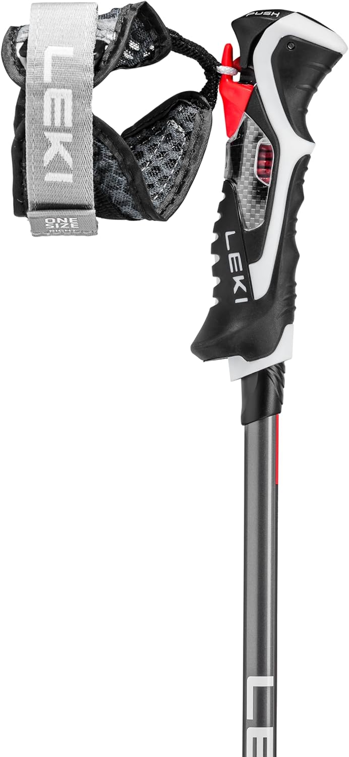 LEKI Carbon 14 3D Skistöcke black-anthracite-red 110CM, black-anthracite-red 110CM