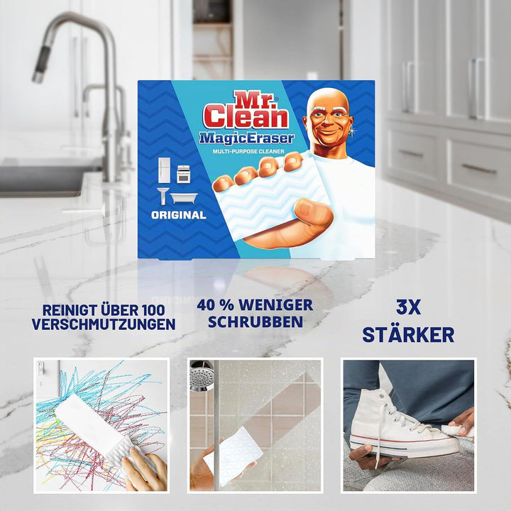 Mr. Clean Magic Eraser Original Reinigungspads mit Durafoam, 6 Stück