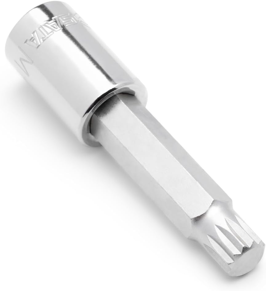 SATA ST09051SJ Bit Steckschlüssel, Stecknuss Satz 1/4"/6,35 mm und 1/2"/ 12,7 mm, Schlitz und Kreuzs