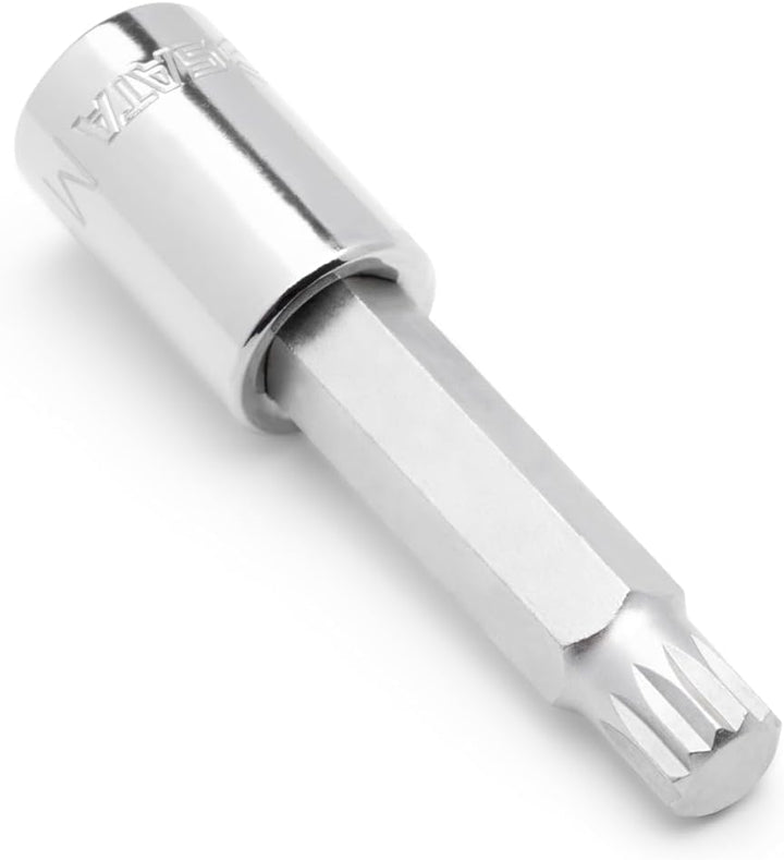SATA ST09051SJ Bit Steckschlüssel, Stecknuss Satz 1/4"/6,35 mm und 1/2"/ 12,7 mm, Schlitz und Kreuzs