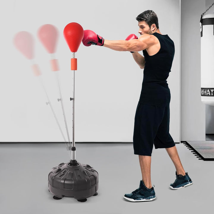 Boxsack Erwachsene Stehend Boxball Set Boxsack für Erwachsene Höhenverstellbarer Boxrahmen 120-160 c