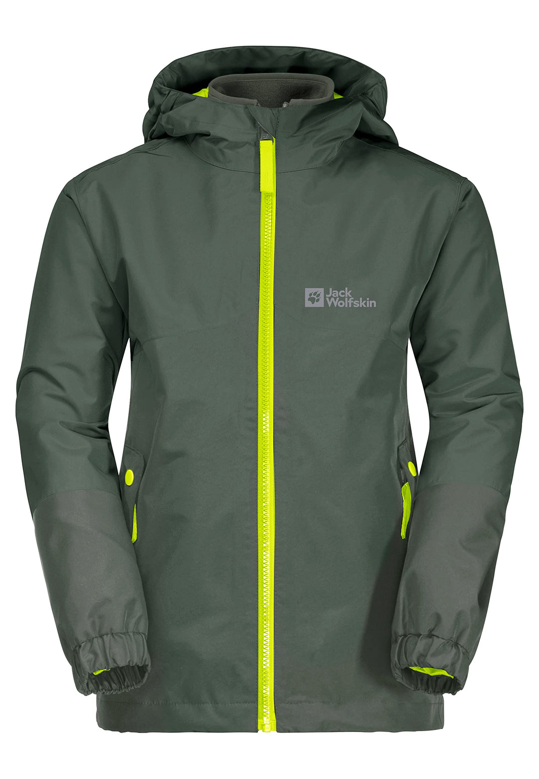 Jack Wolfskin Jungen B Iceland 3in1 Jkt 3in1-jacke 116 thyme green, 116 thyme green