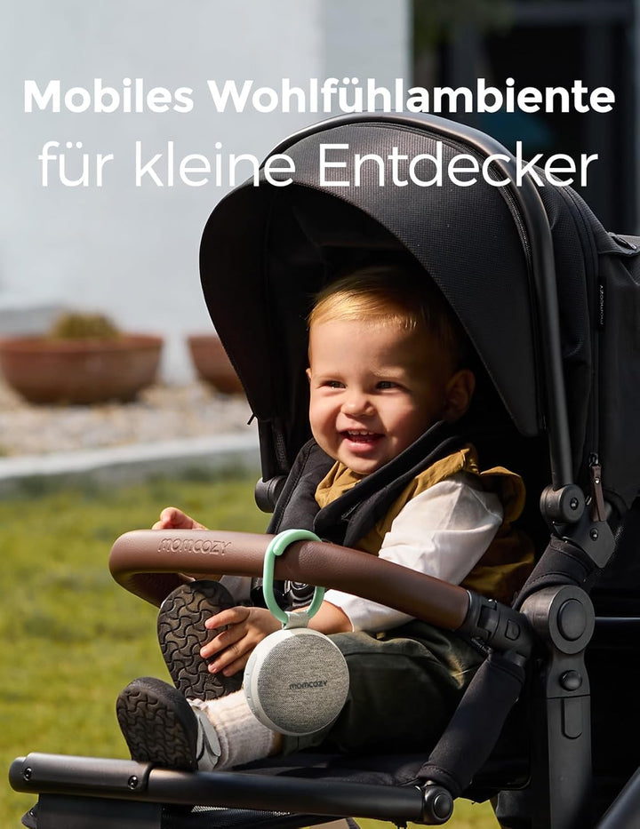 Momcozy WN06 Tragbare White Noise Machine Baby mit Nachtlicht – Weisses Rauschen Gerät für Neugebore