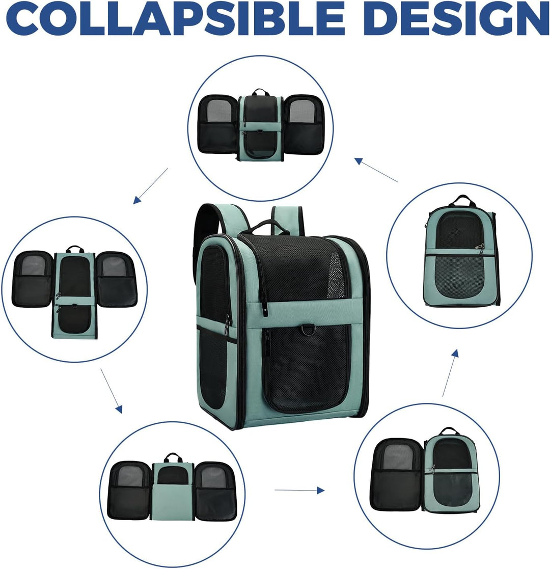 APOLLO WALKER Pet Carrier Rucksack für kleine Katzen und Hunde, Welpen, zweiseitiger Eingang, Sicher