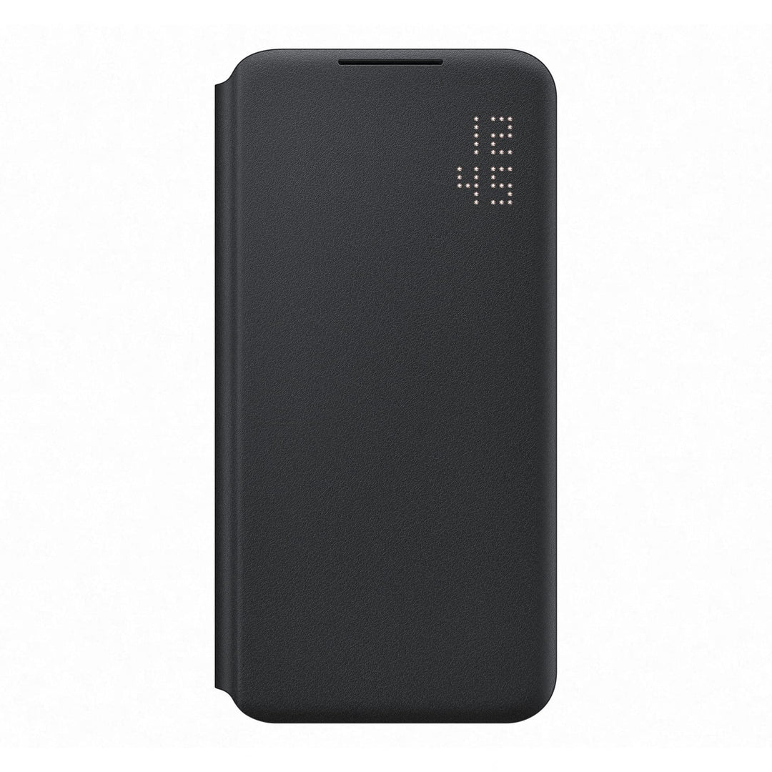 Samsung EF-NS906PBEGEW Led View Smartphone Cover für Galaxy S22+, Handy Hülle, Led Anzeige, Kartenha