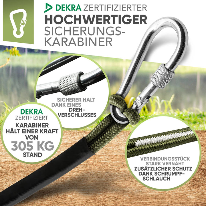 Jungle Monkey Premium Magnetangel Set - 200KG Zugkraft DEKRA geprüft - Magnetfischen Komplettset ink
